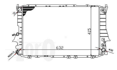 Radiator racire motor