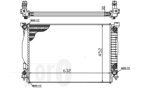 Radiator racire motor