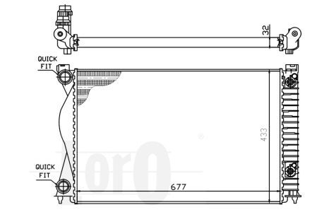 Radiator racire motor