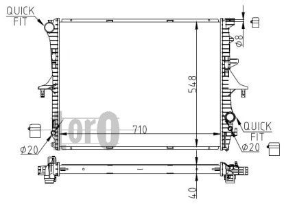 Radiator racire motor