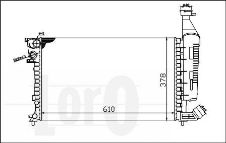 Radiator racire motor