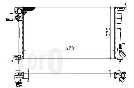 Radiator racire motor