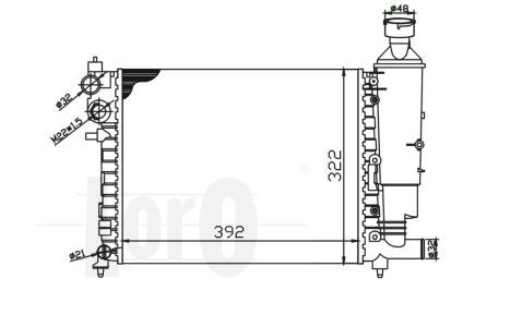 Radiator racire motor