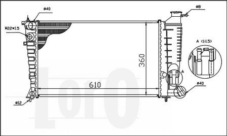 Radiator racire motor