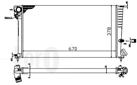 Radiator racire motor