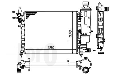 Radiator racire motor