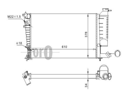 Radiator racire motor