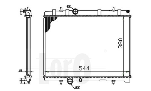 Radiator racire motor