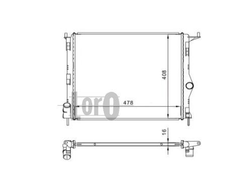 Radiator racire motor