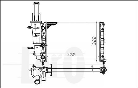 Radiator racire motor