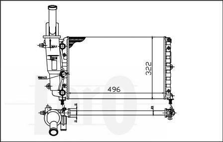 Radiator racire motor