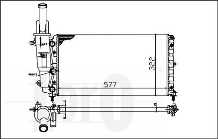 Radiator racire motor