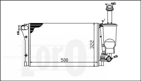 Radiator racire motor