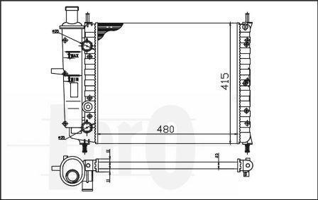 Radiator racire motor