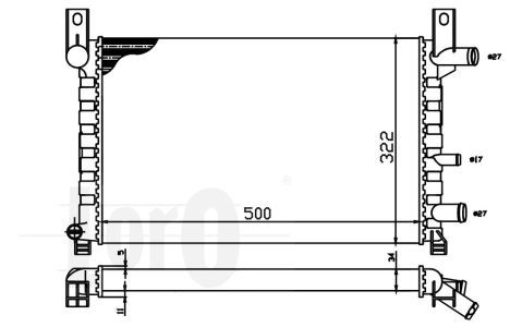 Radiator racire motor