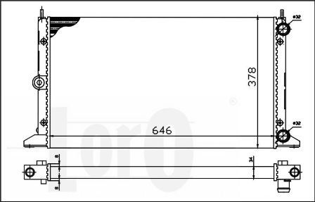 Radiator racire motor