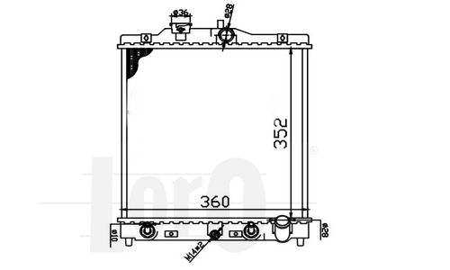 Radiator racire motor