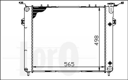 Radiator racire motor