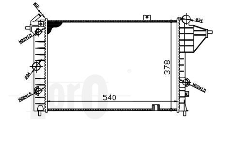 Radiator racire motor