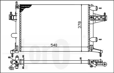 Radiator racire motor