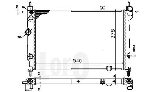 Radiator racire motor