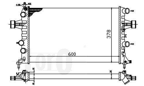 Radiator racire motor