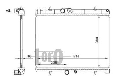 Radiator racire motor