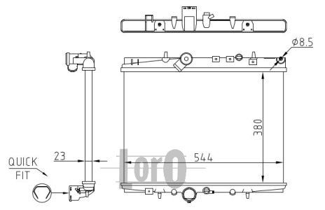 Radiator racire motor