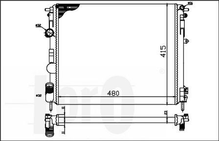 Radiator racire motor