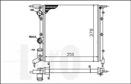 Radiator racire motor