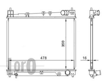 Radiator racire motor