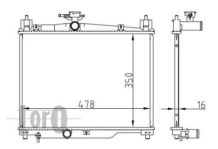 Radiator racire motor