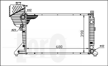 Radiator racire motor