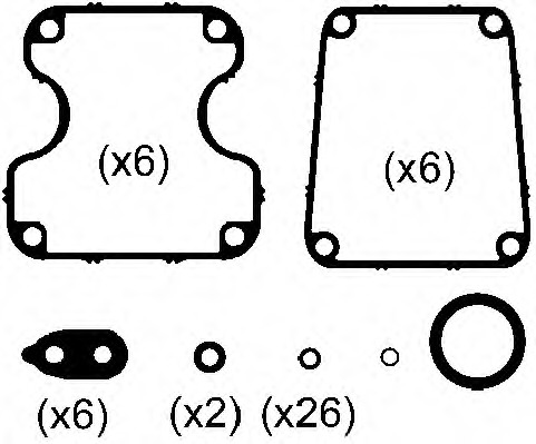 Set garnituri capac supape