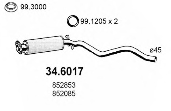 Toba esapament intermediara