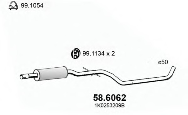 Toba esapament intermediara