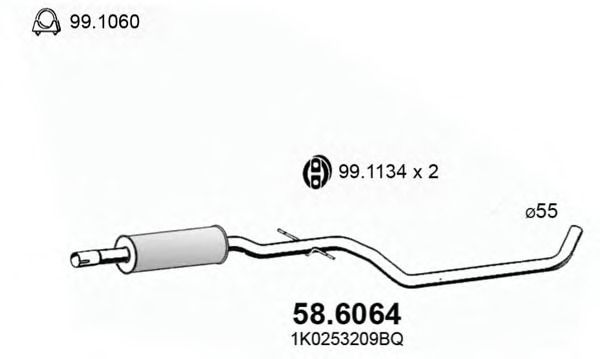 Toba esapament intermediara