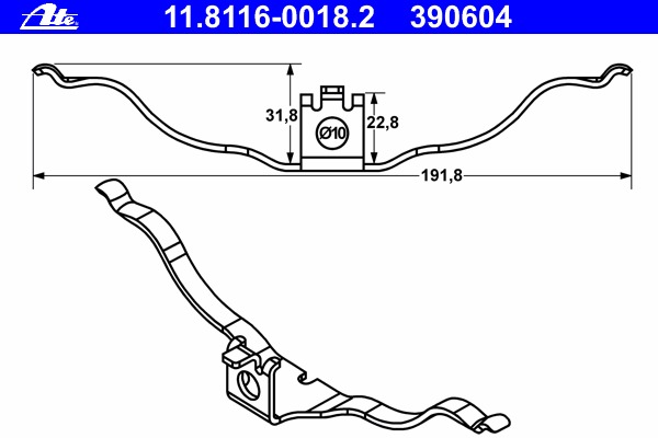 Arc etrier frana