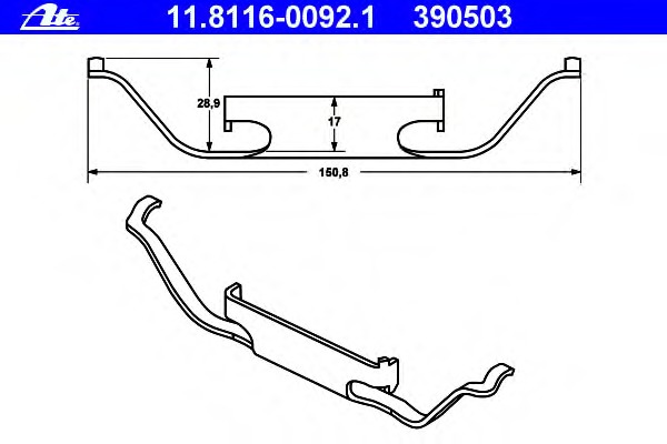 Arc etrier frana