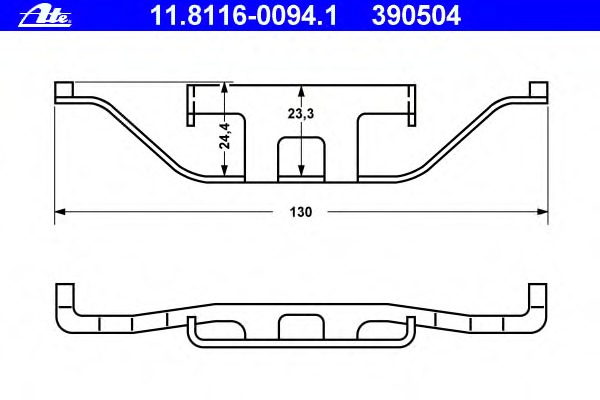 Arc etrier frana