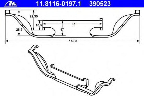 Arc etrier frana