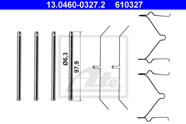 Set accesorii placute frana