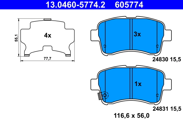 Placute frana