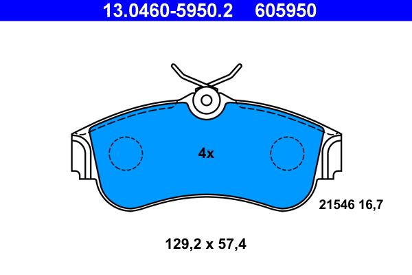 Set placute frana fata