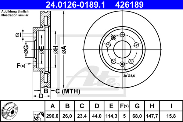 Disc frana fata st./dr.