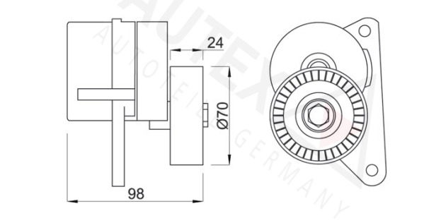 Rola intinzator curea transmisie