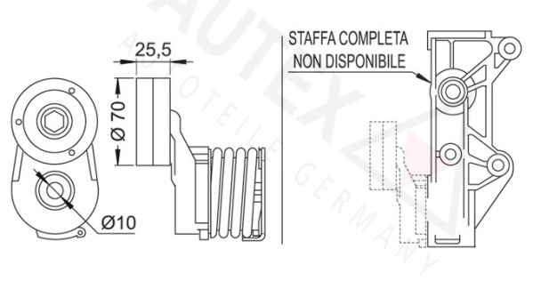 Rola intinzator curea transmisie