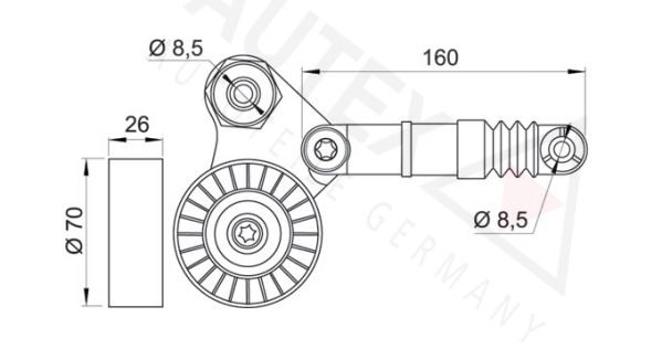 Rola intinzator curea transmisie