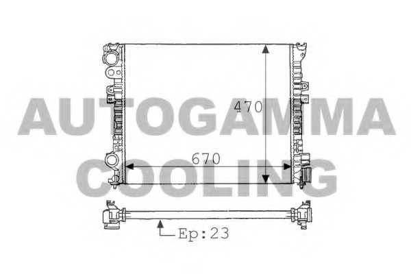 Radiator racire motor