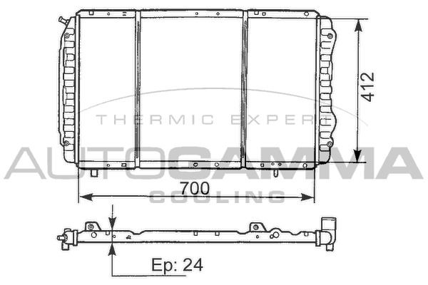 Radiator racire motor